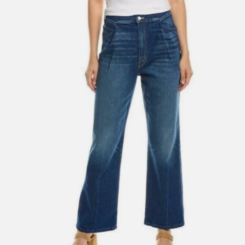 MOTHER The Pinch Sneak Bad Reputation Wide Leg Denim Blue Jean Size 26 NWT NEW!